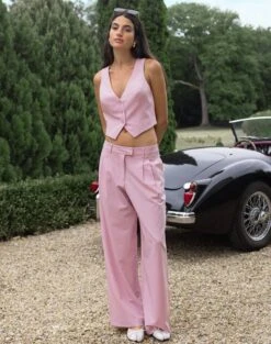 Mid Rise Wide Leg Pant 37 Mid Rise Wide Leg Pant -GLASSONS CLOTHING loretta wide leg pant baby suit front pw51730pln