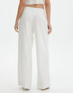 Mid Rise Wide Leg Pant 34 Mid Rise Wide Leg Pant -GLASSONS CLOTHING loretta wide leg pant milk back pw51730pln