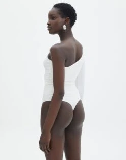 Supersoft One Shoulder Long Sleeve Cut Out Bodysuit 31 Supersoft One Shoulder Long Sleeve Cut Out Bodysuit -GLASSONS CLOTHING lua asymmetric cut out bodysuit milk back tb116518pch
