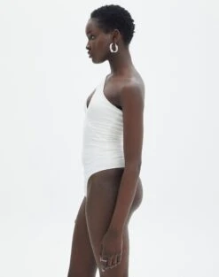 Supersoft One Shoulder Long Sleeve Cut Out Bodysuit 30 Supersoft One Shoulder Long Sleeve Cut Out Bodysuit -GLASSONS CLOTHING lua asymmetric cut out bodysuit milk detail tb116518pch