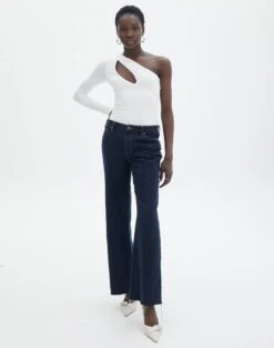 Supersoft One Shoulder Long Sleeve Cut Out Bodysuit 29 Supersoft One Shoulder Long Sleeve Cut Out Bodysuit -GLASSONS CLOTHING lua asymmetric cut out bodysuit milk full tb116518pch