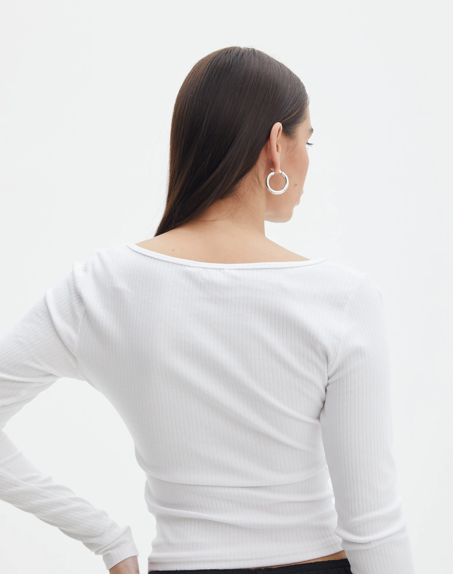 V Neck Long Sleeve Top 5 V Neck Long Sleeve Top - Image 3