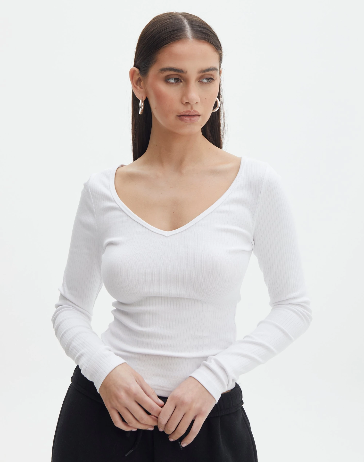 V Neck Long Sleeve Top 3 V Neck Long Sleeve Top