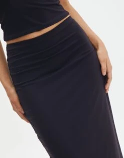 Supersoft Slim-Fit Maxi Skirt 25 Supersoft Slim-Fit Maxi Skirt -GLASSONS CLOTHING meg supersoft maxi skirt black imageback sl51179pln