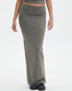 Supersoft Slim-Fit Maxi Skirt 33 Supersoft Slim-Fit Maxi Skirt -GLASSONS CLOTHING meg supersoft maxi skirt cypress full sl51179pln