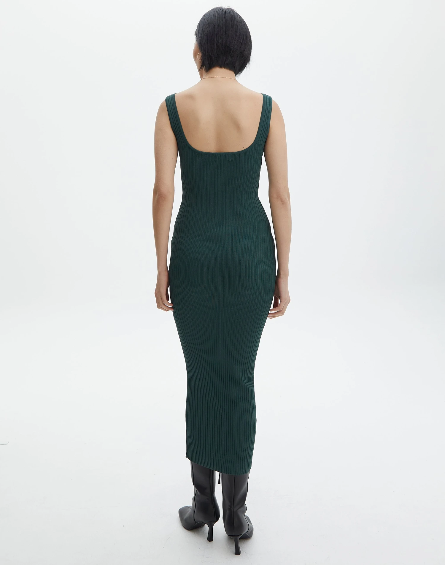 Knit Square Neck Maxi Dress 5 Knit Square Neck Maxi Dress - Image 3