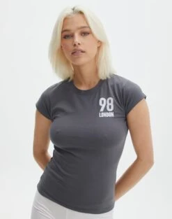 Ruched Print Mesh Off The Shoulder Top -GLASSONS CLOTHING miley shortsleeve top 98 london shadow dancer front ts117313prt 2