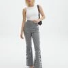 High Rise Super Flare Ponte Pant -GLASSONS CLOTHING minogue super flare ponte pants mini gingham front pw52146mghm