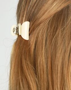 Muslin Cotton Shorts -GLASSONS CLOTHING mumu metallic hairclip milksilver front ha112628clp