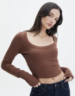 Tailored Cargo Pant -GLASSONS CLOTHING mylie wide rib scoop deep umber front tl111290vis 1