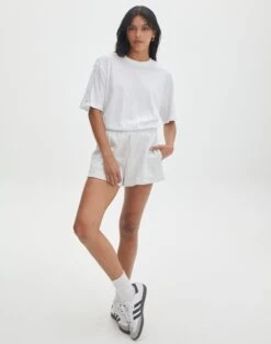 Cotton Sweat Short 38 Cotton Sweat Short -GLASSONS CLOTHING o beckham short snow marle front sw62109ocot 1