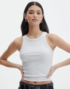 Oversized Cord Long Sleeve Shirt -GLASSONS CLOTHING o frank longline tank snow marle front tv115122orib 4