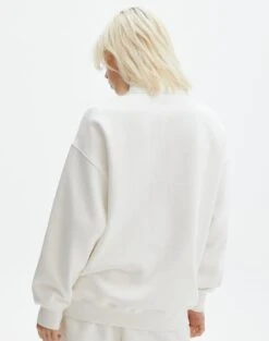 Oversized Print Quarter Zip Sweater -GLASSONS CLOTHING o olivia oversized quarter zip south hamptonmilk back tl97172oprt