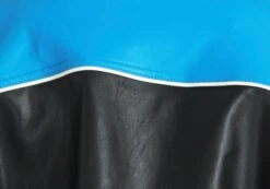 Faux Leather Oversized Moto Jacket -GLASSONS CLOTHING oatman oversized moto jacket colour block imagefront jw101770pu