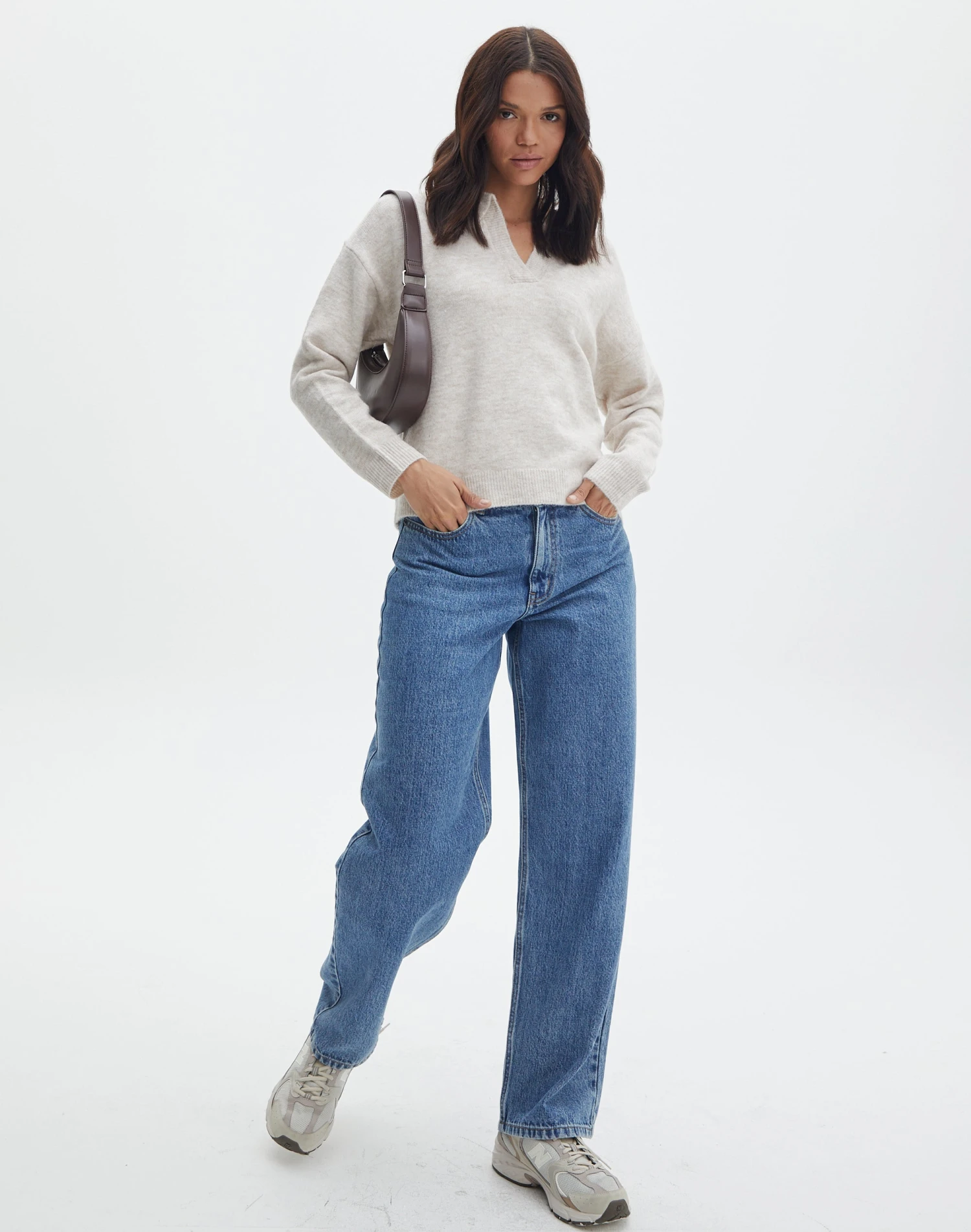 Long Sleeve Collared Knit 4 Long Sleeve Collared Knit - Image 2