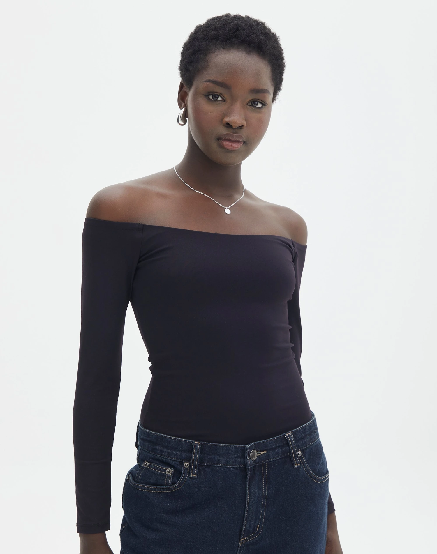 Supersoft Off The Shoulder Longsleeve Bodysuit 3 Supersoft Off The Shoulder Longsleeve Bodysuit