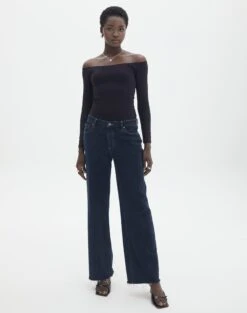 Supersoft Off The Shoulder Longsleeve Bodysuit 23 Supersoft Off The Shoulder Longsleeve Bodysuit -GLASSONS CLOTHING olive off the shoulder bodysuit longsleeve black full tb97721pch