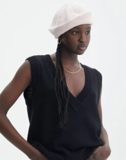 Strapless Fishnet Corset Top -GLASSONS CLOTHING oui oui beret rose and thorne front ha107918knt 1