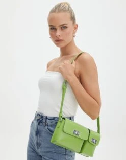 Satin Zip Pocket Cargo Pants 28 Satin Zip Pocket Cargo Pants -GLASSONS CLOTHING pluto pu shoulder bag lilly frond front bg76184pu 1