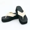 Thick Platform Thong -GLASSONS CLOTHING positano platform thong bone front sh88866nyl 8