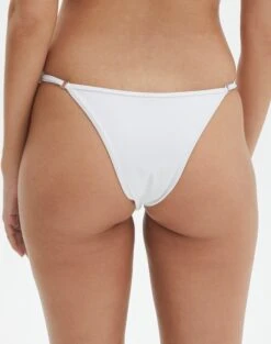 Adjustable Cheeky Bikini Bottom -GLASSONS CLOTHING r aiden adjustable high cut bikini briefs white back ga54030rpln