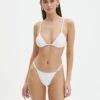 Adjustable Thong Bikini Bottom -GLASSONS CLOTHING r alex adjustable bikini brief white front ga53112rpln 1