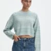 Stripe Knit Jumper -GLASSONS CLOTHING r didi crew neck knit academia stripe front kl112842rstp 2