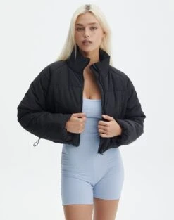 Zip Up Puffer Jacket