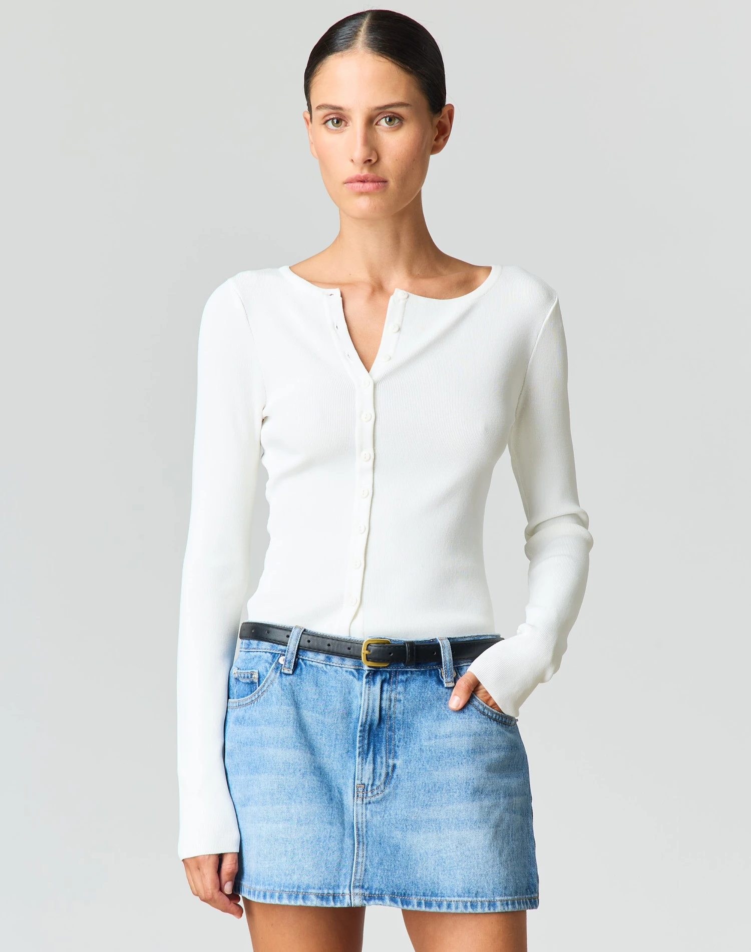 Low Rise Denim Mini Skirt 10 Low Rise Denim Mini Skirt - Image 8