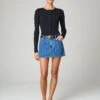 Low Rise Denim Mini Skirt
