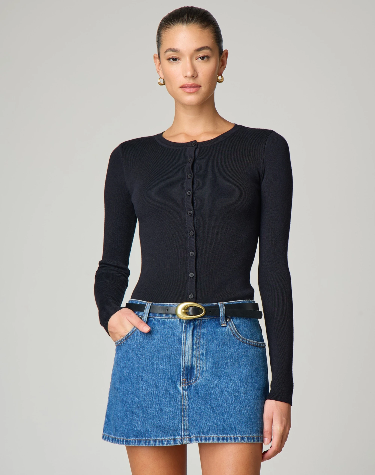 Low Rise Denim Mini Skirt 4 Low Rise Denim Mini Skirt - Image 2