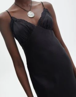 Maxi Lace Dress 25 Maxi Lace Dress -GLASSONS CLOTHING r levi lace dress black imageback dl118358rsat