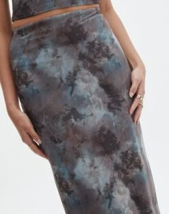 Print Mesh Midi Skirt 24 Print Mesh Midi Skirt -GLASSONS CLOTHING r marina mesh maxi skirt mink tie dye imageback sl53303rpri