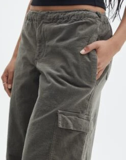Mid Rise Cord Cargo Pant 37 Mid Rise Cord Cargo Pant -GLASSONS CLOTHING r saffie mid rise cargo pant cypress imageback pw78180rcor