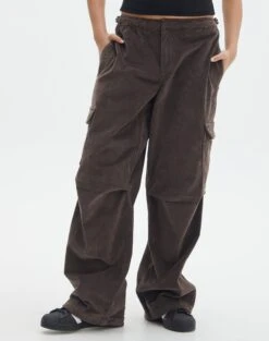 Mid Rise Cord Cargo Pant 40 Mid Rise Cord Cargo Pant -GLASSONS CLOTHING r saffie mid rise cargo pant irish coffee full pw78180rcor