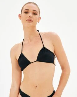 Triangle Bikini Top -GLASSONS CLOTHING r tala tri bikini top black front ga80338rpln