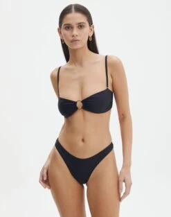 Triangle Padded Halter Bikini Top -GLASSONS CLOTHING r zimi high waist thong black front ga63412rpln 1
