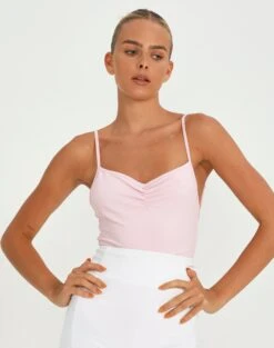 Twist Front Rib Knit Crop Top -GLASSONS CLOTHING releve ruche front bodysuit rose and thorne front tb104638pch 1
