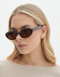 Platform Slipper -GLASSONS CLOTHING rochelle oval sunglasses tort front ga135597sun 4