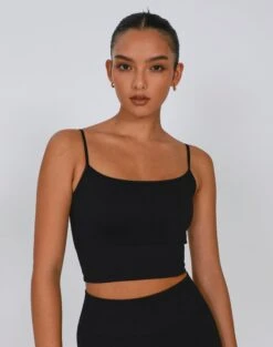 Active Seamless Ribbed Contour Cropped Tank