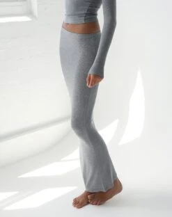 Luxe Lounge Modal Slim-Fit Maxi Skirt -GLASSONS CLOTHING ruby modal maxi skirt heather marle detail sl96661mod