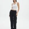 Wide Leg Jogger 1 Wide Leg Jogger -GLASSONS CLOTHING santana jogger black front pw106874oflc
