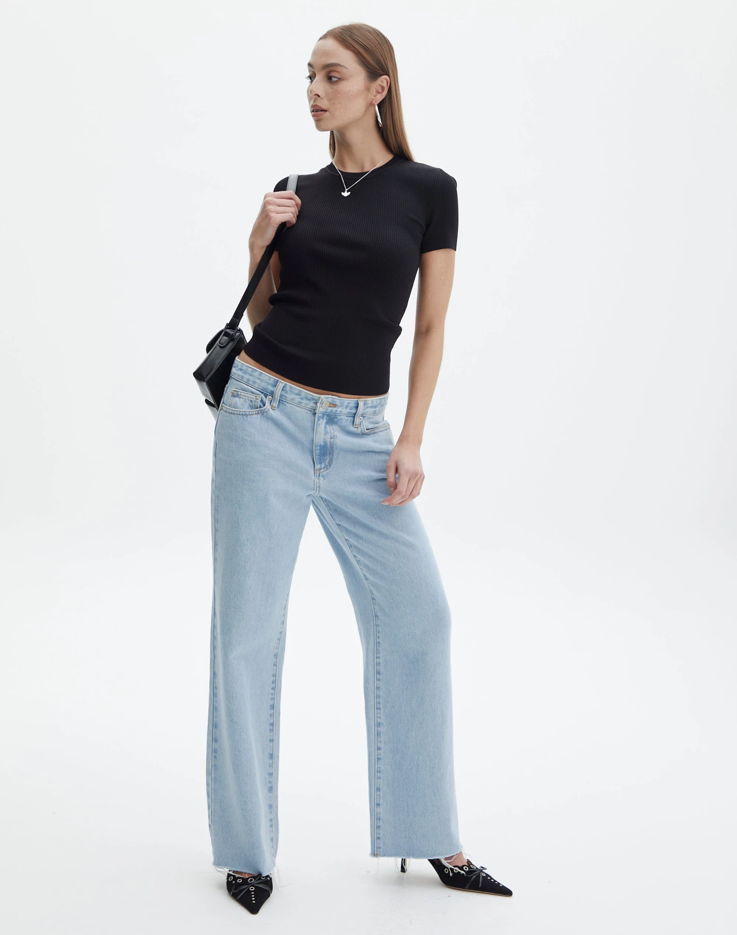 Knit Long Line T-Shirt 3 Knit Long Line T-Shirt - Image 2