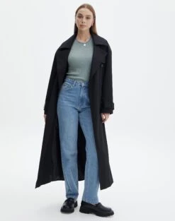 Knit Long Line T-Shirt 27 Knit Long Line T-Shirt -GLASSONS CLOTHING saphi short sleeve rib tee cypress full ks119955vn