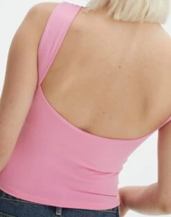 Supersoft Backless Tank Top -GLASSONS CLOTHING sayley low back tank gimme guava imageback tv146388pch