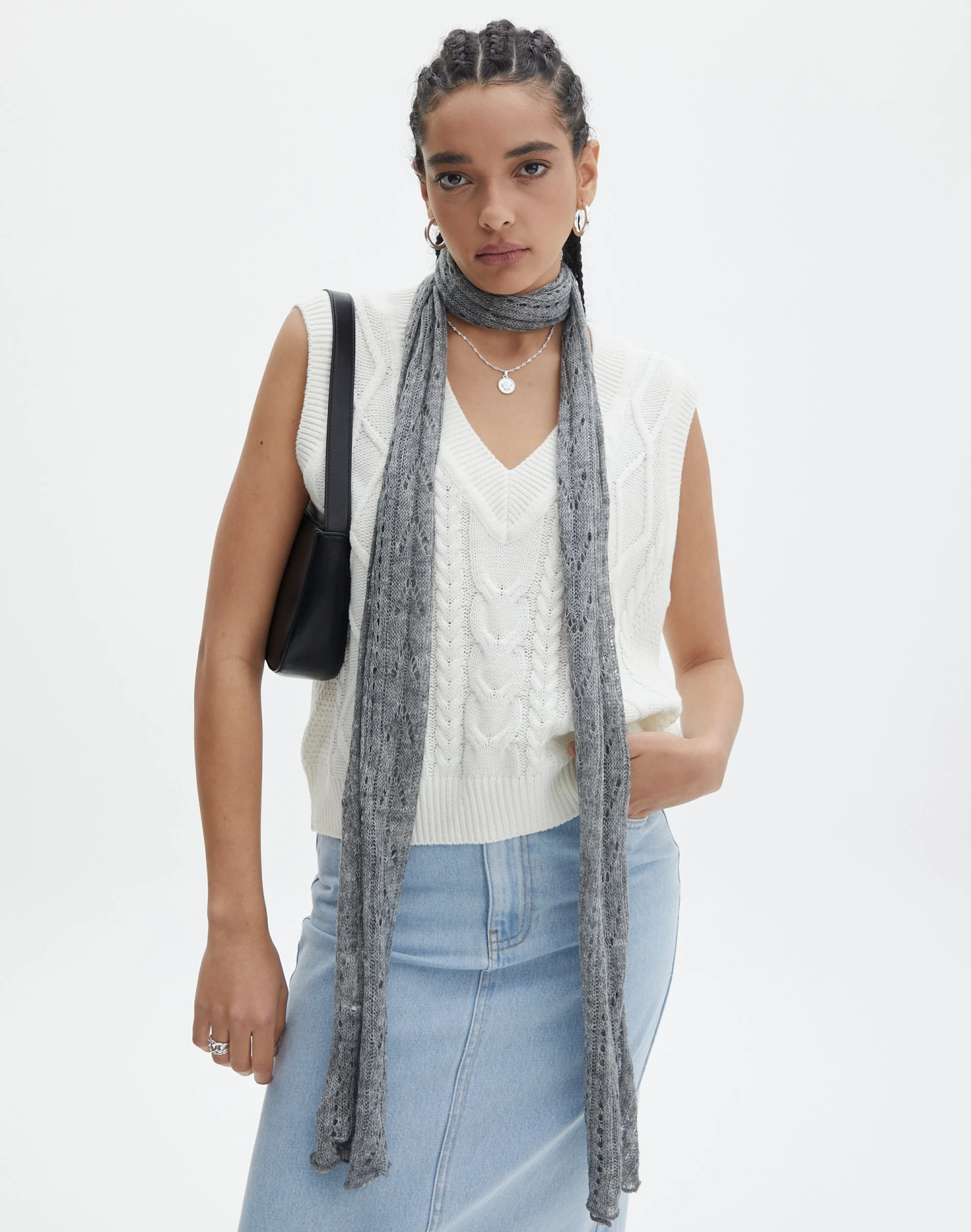 Cropped Long Sleeve Knit Cardigan 17 Cropped Long Sleeve Knit Cardigan - Image 15