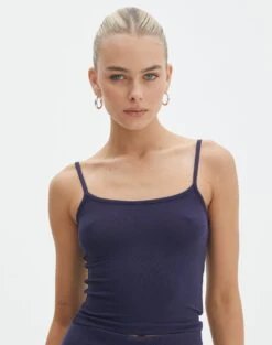 Sheer Ribbed Long Sleeve Knit Top 41 Sheer Ribbed Long Sleeve Knit Top -GLASSONS CLOTHING sisi modal tank friday night front tv118176mod 1