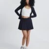 Active Mini Skirt 2 Active Mini Skirt -GLASSONS CLOTHING sissonne sporty mini skirt navy blazer front ss102984ss 1