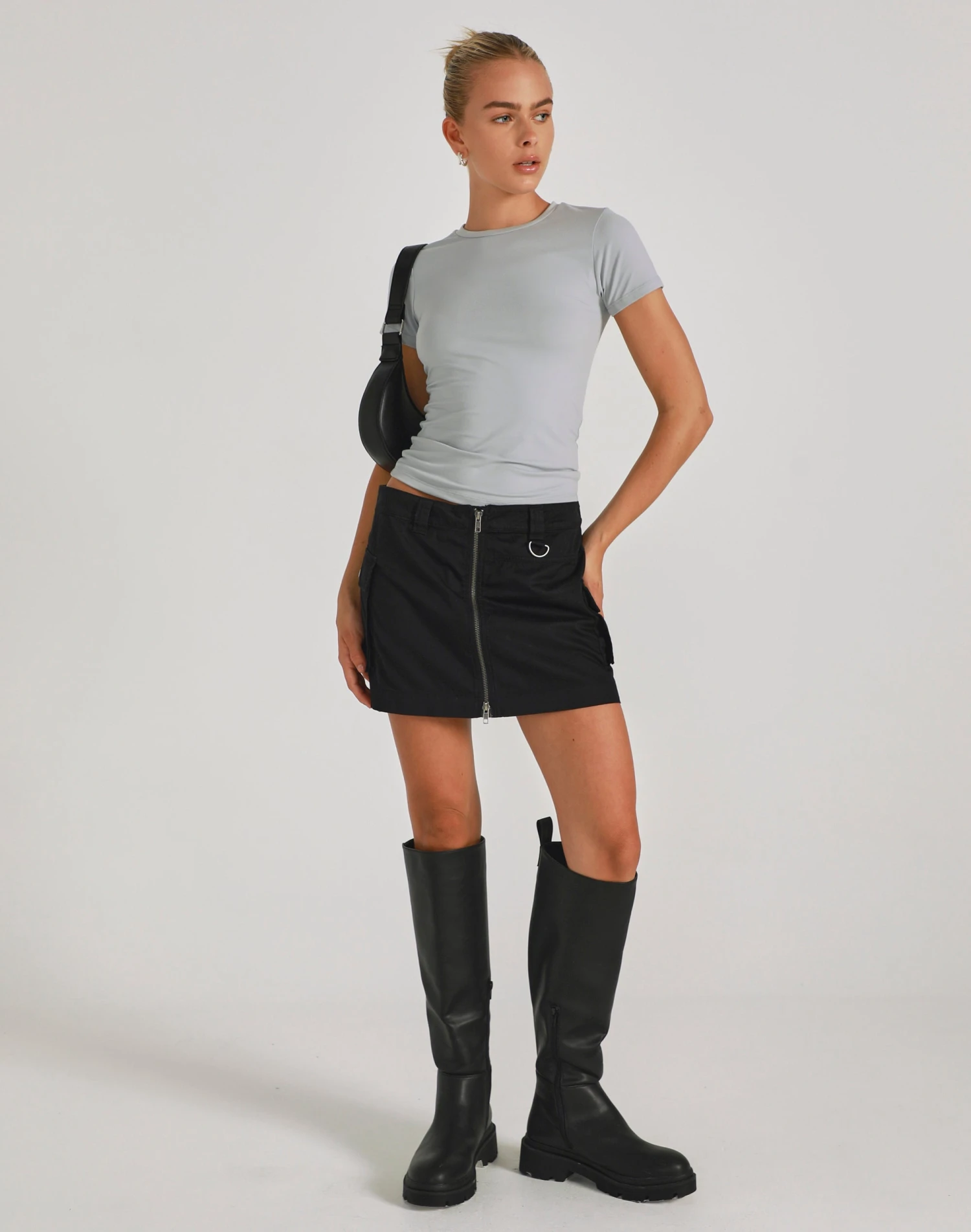 Zip Cargo Mini Skirt 3 Zip Cargo Mini Skirt