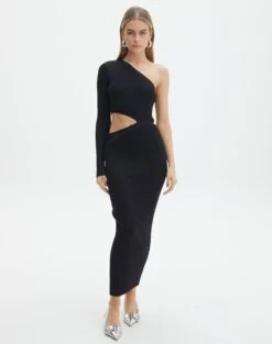 Scoop Neck Rib Tank 24 Scoop Neck Rib Tank -GLASSONS CLOTHING stella one sleeve black front kd129008vn 1